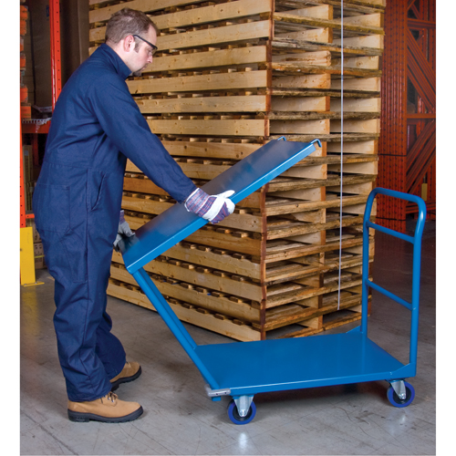 Shelf & Platform Truck, Steel, 24" W x 36" D x 40" H, 1300 lbs. Platform Capacity Par Equipment