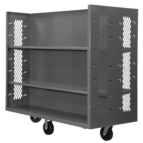 Wire Shelf Cart, Steel, 30" x 54" x 60", 1500 lbs. Capacity Par Equipment