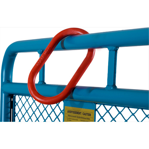 Nacelle &eacute;l&eacute;vatrice pour travail en hauteur, 36" x 36" x 72" h, Capacit&eacute; de 1000 lb, Acier Par Equipment