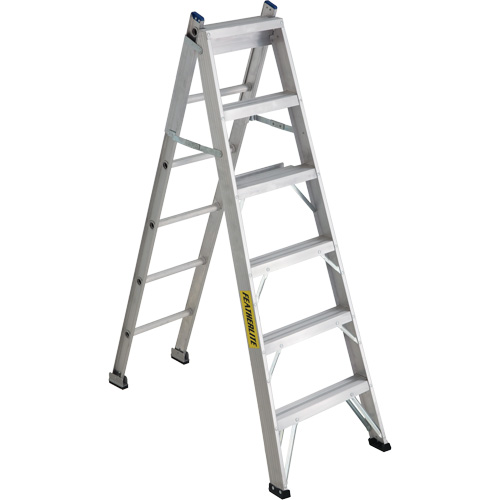 Escabeaux industriels Multi-Way de s&eacute;rie 2700, 6', Aluminium, Capacit&eacute; de 250 lb, ANSI 1, CSA 1 Par Equipment