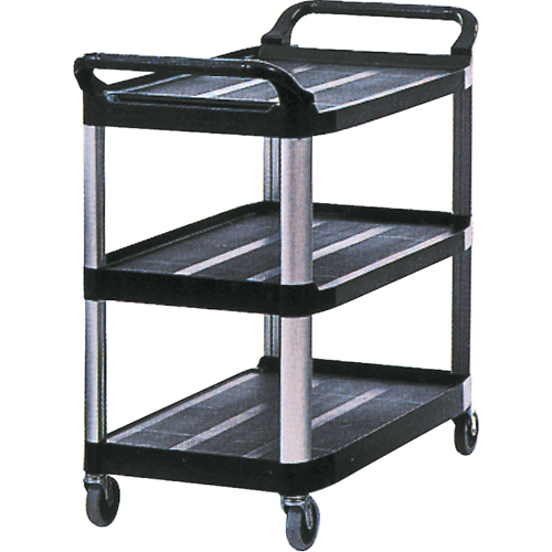 Utility Cart, 3 Tiers, 20" x 37" x 33-5/8", 300 lbs. Capacity Par Equipment