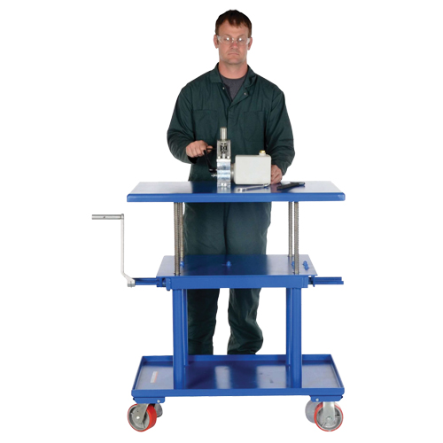 Hydraulic Lift Table, 24" L x 36" W, Steel, 2000 lbs. Capacity Par Equipment