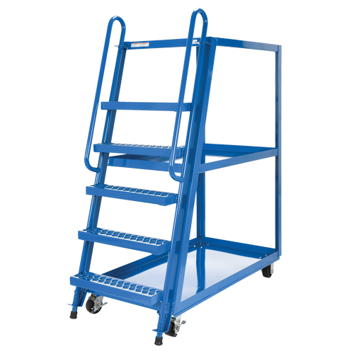 Chariot &agrave; cueillette, Acier, 27-7/8" la x 56-1/8" p, 3 tablettes, Capacit&eacute; 1000 lb Par Equipment