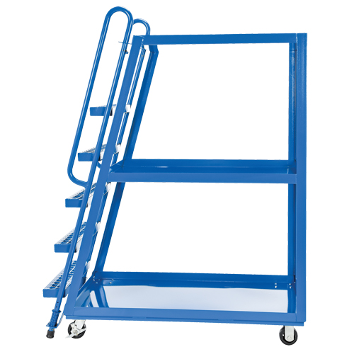 Chariot &agrave; cueillette, Acier, 27-7/8" la x 56-1/8" p, 3 tablettes, Capacit&eacute; 1000 lb Par Equipment