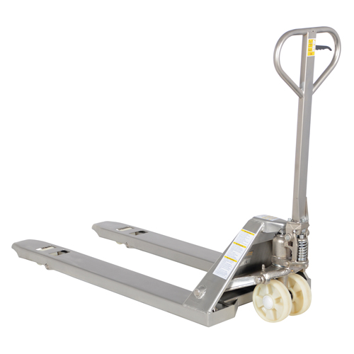 Pallet Truck, Stainless Steel, 48" L x 27" W, 5500 lbs. Capacity Par Equipment