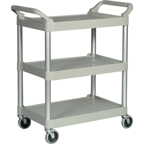 Light-Duty Utility Cart, 3 Tiers, 19" x 38" x 34", 200 lbs. Capacity Par Equipment