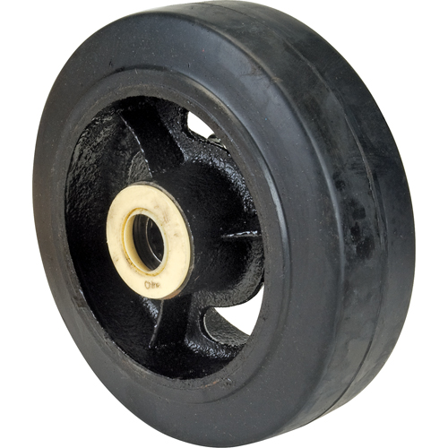 Rubber Wheels, 6" (152 mm) Dia. x 2" (51 mm) W, 550 lbs. (249 kg.) Capacity Par Equipment