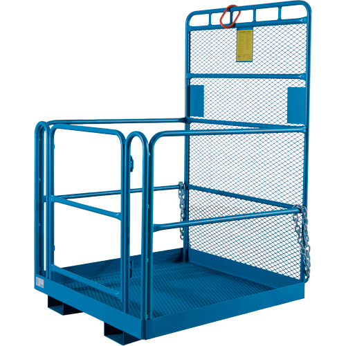 Nacelle &eacute;l&eacute;vatrice pour travail en hauteur, 48" x 48" x 72" h, Capacit&eacute; de 1000 lb, Acier Par Equipment