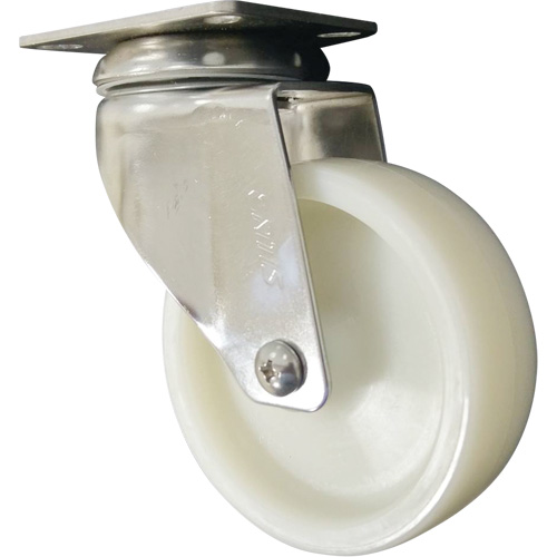 Caster, Swivel, 4" (101.6 mm), Nylon, 200 lbs. (91 kg.) Par Equipment