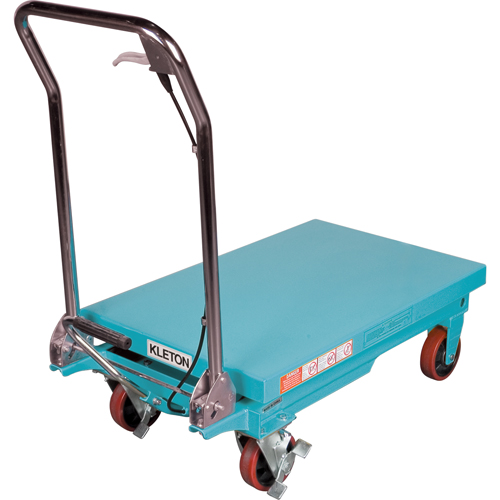 Heavy-Duty Hydraulic Scissor Lift Table, 32" L x 19-3/4" W, Steel, 660 lbs. Capacity Par Equipment