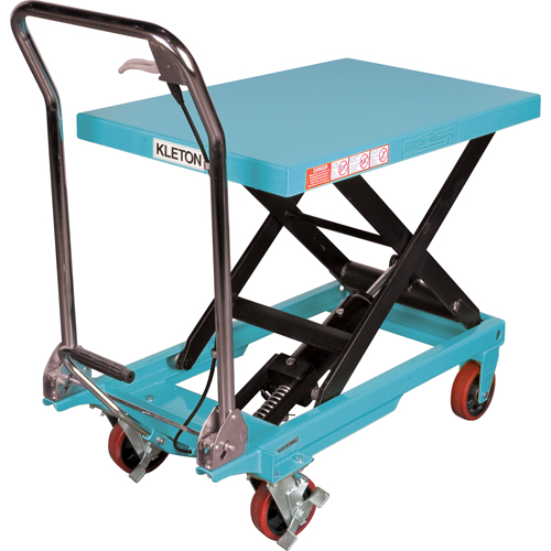 Heavy-Duty Hydraulic Scissor Lift Table, 32" L x 19-3/4" W, Steel, 660 lbs. Capacity Par Equipment