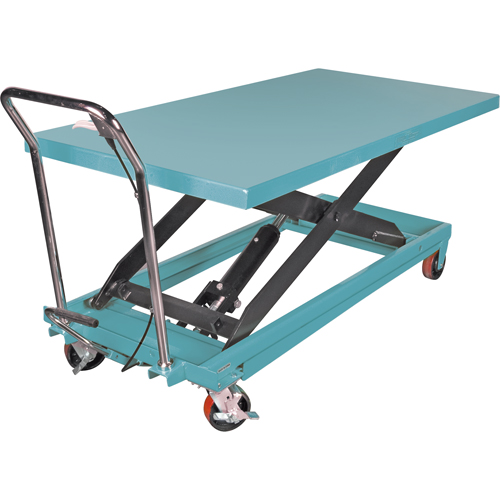 Heavy-Duty Hydraulic Scissor Lift Table, 63" L x 31-7/8" W, Steel, 1100 lbs. Capacity Par Equipment