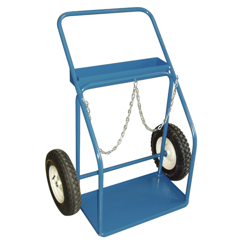 Gas Cylinder Carts, Pneumatic Wheels, 25" W x 13" L Base, 400 lbs. Par Equipment