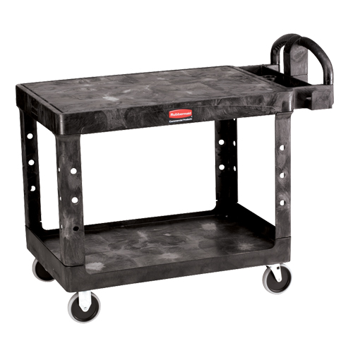 Chariot utilitaire robuste a/tablette plate - 4525-00, 2 tiers, 25-7/8" x 33-3/10" x 43-9/10", Capacit&eacute; 500 lb Par Equipment