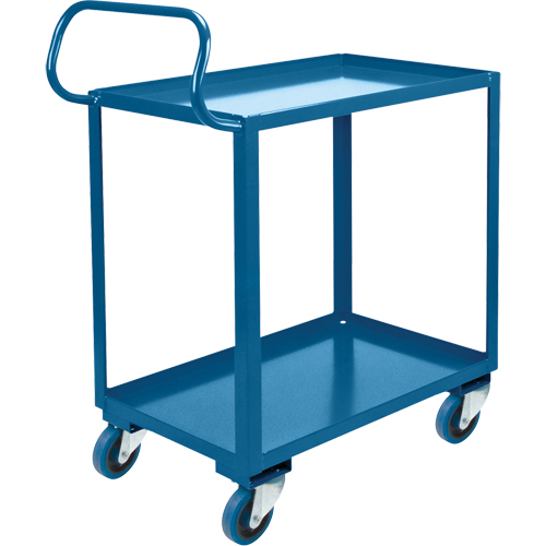 Ergonomic Shelf Truck, 800 lbs. Capacity, Steel, 26" W x 37" H x 38" D, Lip Up Par Equipment
