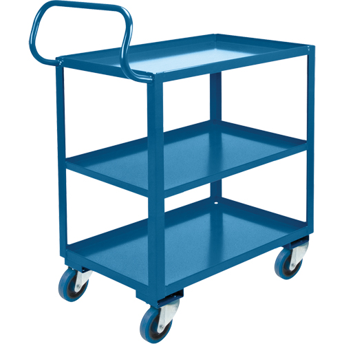 Ergonomic Shelf Truck, 800 lbs. Capacity, Steel, 20" W x 37" H x 32" D, Lip Up Par Equipment