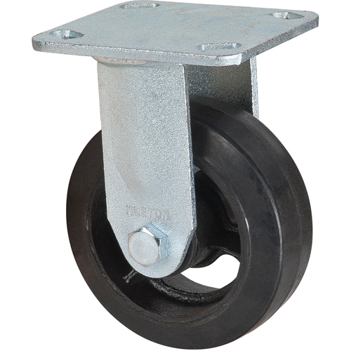 Mold-on Caster, Rigid, 5" (127 mm), Rubber, 440 lbs. (199 kg.) Par Equipment