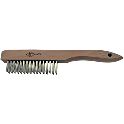 Scratch Brush, Stainless Steel, 4 x 16 Wire Rows Par Equipment