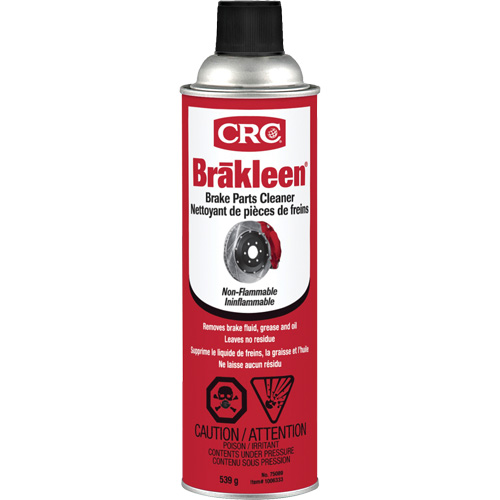 Brakleen&reg; Brake Parts Cleaner, Aerosol Can Par Equipment
