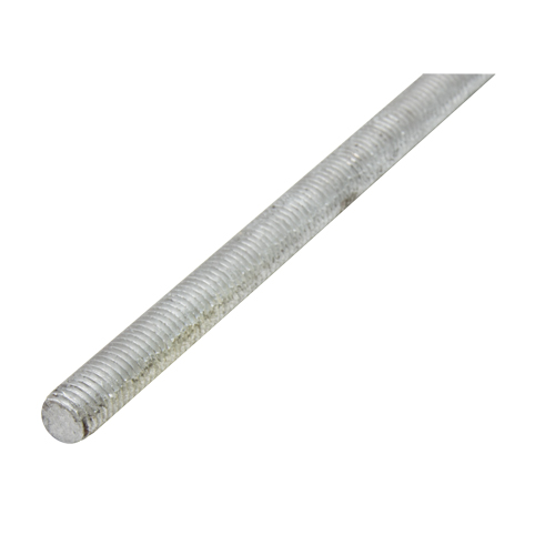 Threaded Rod, 1/4"-20, 36" L, Galvanized, Grade 2 Grade Par Equipment