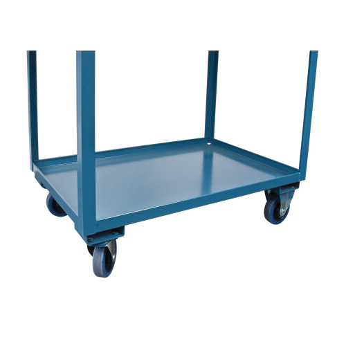 Chariots de service &agrave; bordure profonde, 2 Tiers, 24" la x 47" h x 36" p, Capacit&eacute; 1200 lb Par Equipment