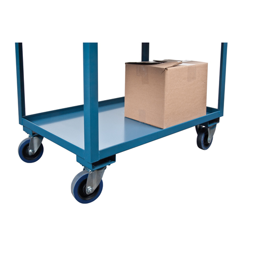 Deep Lipped Service Cart, 2 Tiers, 24" W x 47" H x 36" D, 1200 lbs. Capacity Par Equipment