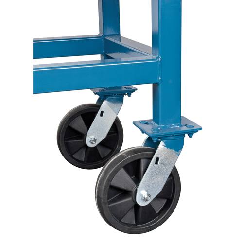 Chariots &agrave; plateforme sur&eacute;lev&eacute;e, 60" lo x 30" la x Capacit&eacute; 1800 lb, Roues en Caoutchouc Par Equipment
