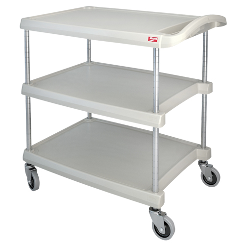 myCart Utility Cart, 3 Tiers, 20" x 35-1/2" x 30", 400 lbs. Capacity Par Equipment