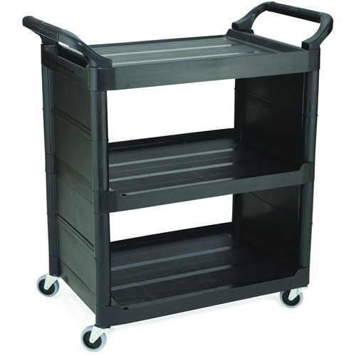 Chariot de service avec panneaux d'extr&eacute;mit&eacute;s, 3 tiers, 18-5/8" x 36-5/8" x 33-5/8", Capacit&eacute; 150 lb Par Equipment