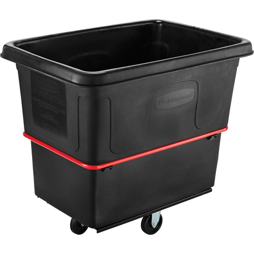 Heavy-Duty Utility Truck, Black Recycled Plastic, 44-3/8" L x 31" W x 38-1/4" H, 16 cu. ft. Volume, 1000 lbs. Capacity Par Equipment
