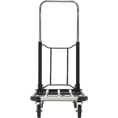 Chariot &agrave; plateforme repliable, Acier inoxydable, 300 lb, 28" lo x 16" la, Hauteur 33-1/2" Par Equipment