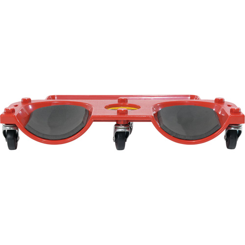 Socle roulant pour les genoux, Plastique, Rouge, Capacit&eacute; 350 lb Par Equipment