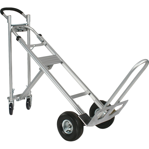 Three-Position Spartan III Convertible Hand Truck, Aluminum, 750 lbs. Capacity Par Equipment