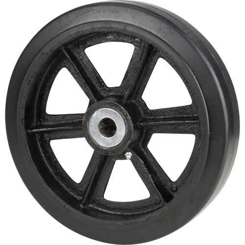 Mold-On Rubber Wheels, 6" (152.4 mm) Dia. x 2" (50.8 mm) W, 500 lbs. (226.796 kg.) Capacity Par Equipment