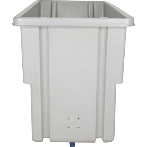 Chariot basculeur en acier, Poly&eacute;thyl&egrave;ne, 0,625 vg³, Capacit&eacute; de charge de 500 lb Par Equipment