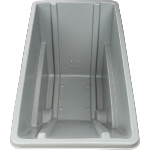 Chariot basculeur en acier, Poly&eacute;thyl&egrave;ne, 0,625 vg³, Capacit&eacute; de charge de 500 lb Par Equipment