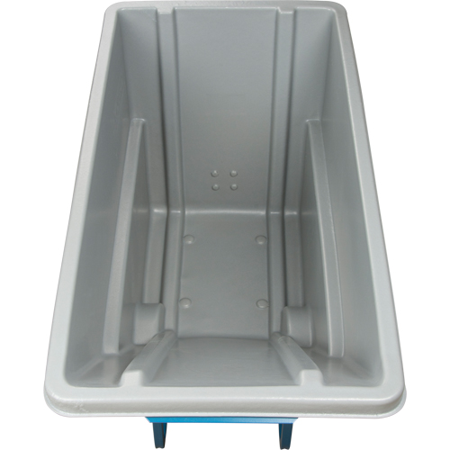 Chariot basculeur en acier, Poly&eacute;thyl&egrave;ne, 0,625 vg³, Capacit&eacute; de charge de 850 lb Par Equipment