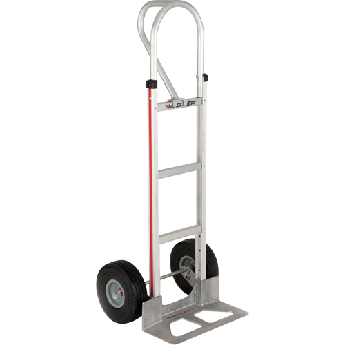 Straight Back Hand Truck, P-Handle Handle, Aluminum, 52" Height, 500 lbs. Capacity Par Equipment