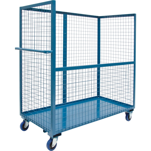 Chariot grillag&eacute; pour transport , Acier, 30" x 55" x 48", Capacit&eacute; 1200 lb Par Equipment