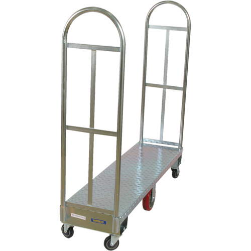 U-Boat Platform Truck, 60" L x 18" W, 1750 lbs. Capacity, Polyurethane Casters Par Equipment