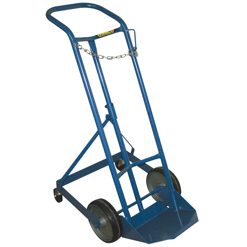 Chariot professionnel CC-1 pour bouteille de gaz, Roues Caoutchouc moul&eacute;, Base de 9" la x 7-1/4" lo, 250 lb Par Equipment