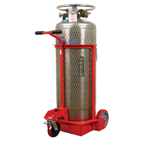 Large Liquid Gas Cylinder Truck LCC, Polyurethane Wheels, 20" W x 20" D Base, 1000 lbs. Par Equipment