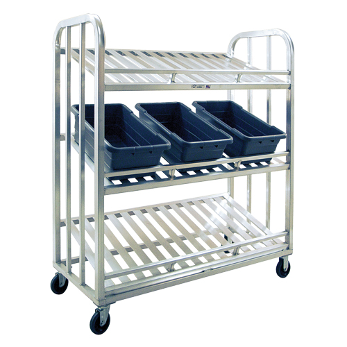 Chariot de pr&eacute;paration, 3 Tiers, 59" la x 67-1/2" h x 26" p, Capacit&eacute; 1000 lb Par Equipment
