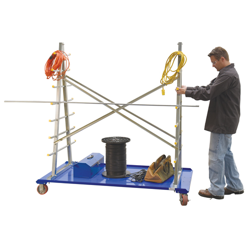 A-Frame Bar & Pipe Cart, Steel, 36-3/4" W x 73-3/4" D x 72-1/2" H, 2000 lbs. Capacity Par Equipment