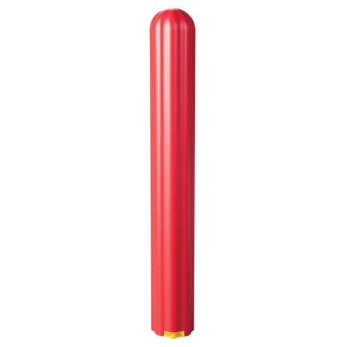 Ribbed Bollard Cover, 8" Dia. x 56" L, Red Par Equipment