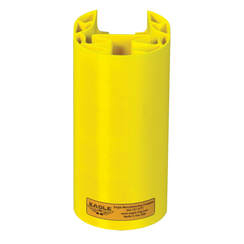 Polyethylene Rack Guard, 5" W x 6" L x 8" H, Yellow Par Equipment