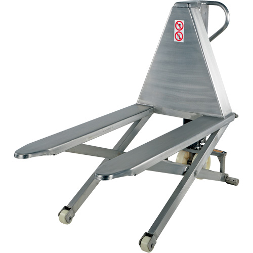 Pallet Lift Table, 45" L x 26-3/4" W, Stainless Steel, 2000 lbs. Capacity Par Equipment