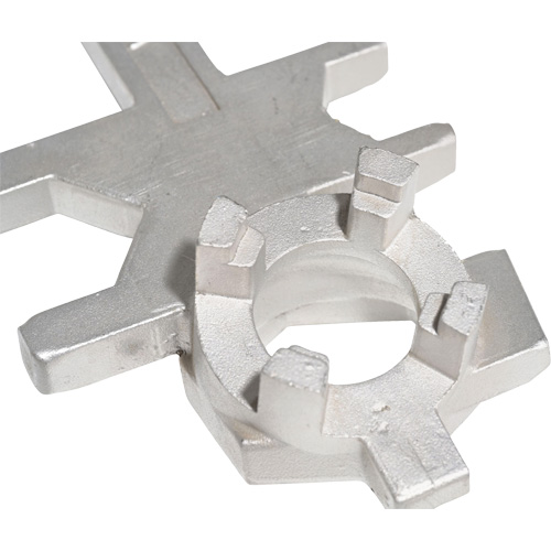 Cl&eacute; pour baril, Ouverture de 3/4"/2", Poign&eacute;e 9-1/2", Acier inoxydable Par Equipment