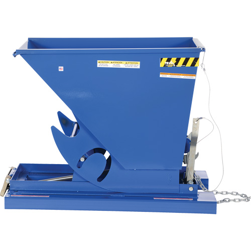 Conteneur autobasculeur, Acier, 1/3 vg³, Bleu Par Equipment