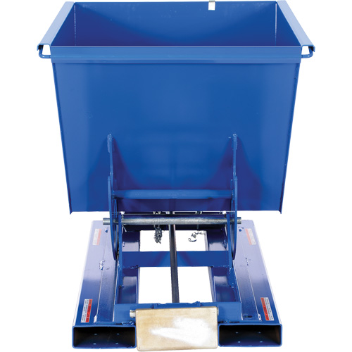 Self-Dumping Hopper, Steel, 1/2 cu.yd., Blue Par Equipment